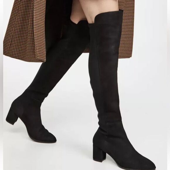 Stuart Weitzman/Dust Bag Gillian 60mm Over-The-Knee Suede Boots Size 8.5B $ 795 - Picture 1 of 11